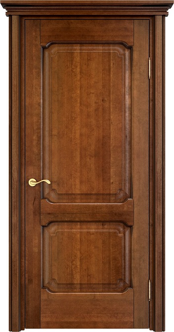 Дверь Массив Ольхи модель Ол7.2 цвет Коньяк+патина
