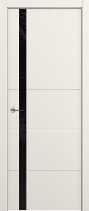 ZaDoor ART-LITE модель Groove ALU эмаль цвет жемчужно-перламутровый стекло lacobel black