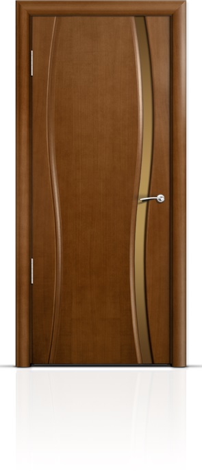 Дверь Мильяна Омега-1 Анегри триплекс узкий бронзовый