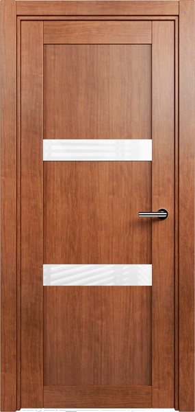 Дверь Status Estetica модель 832 Анегри стекло лакобель белый