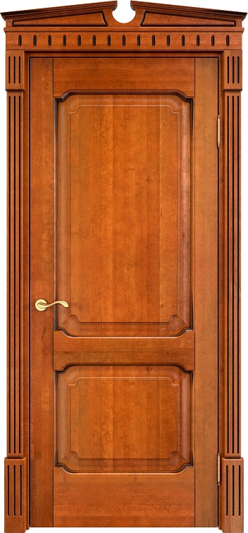 Дверь Массив Ольхи модель Ол7.2 цвет Медовый+патина орех