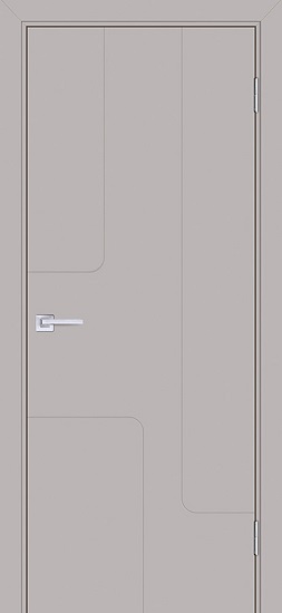 Дверь Текона модель Смальта-Line 01 цвет RAL 7044