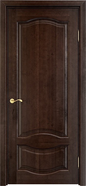 Дверь Массив Ольхи модель Ол33 цвет Темный орех 15%