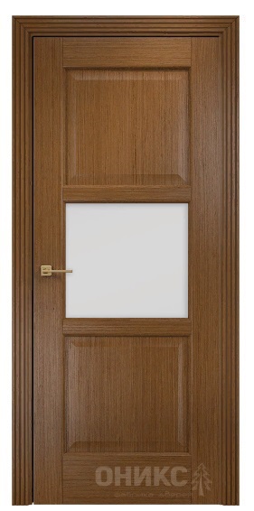 Дверь Оникс модель Квадро объемная филёнка цвет Орех сатинат