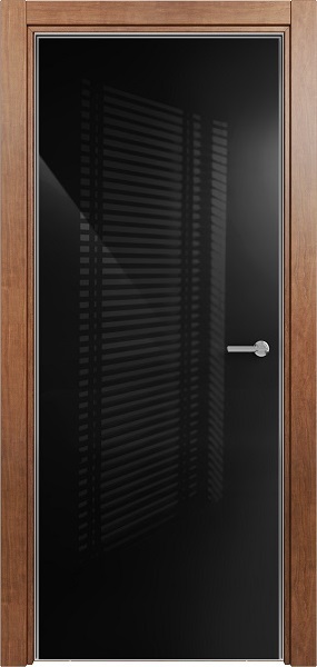 Дверь Status Favorite модель 704 Анегри стекло лакобель чёрный