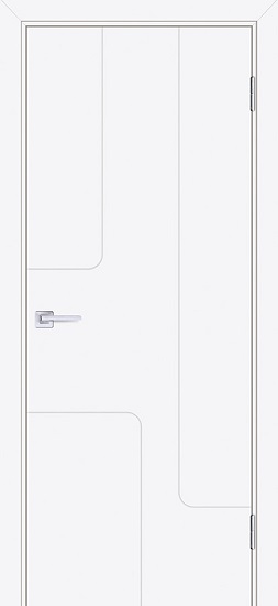 Дверь Текона модель Смальта-Line 01 цвет RAL 9003