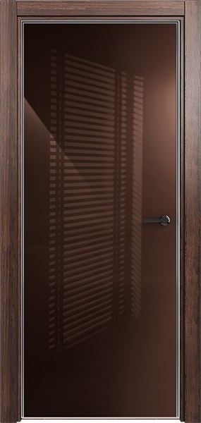 Дверь Status Favorite модель 704 Орех стекло лакобель коричневый
