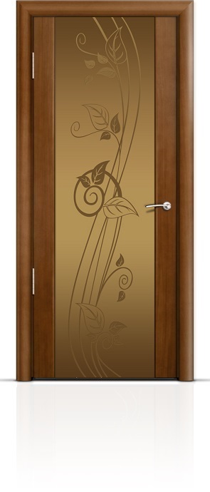 Дверь Мильяна Омега-2 Анегри триплекс бронзовый Нежность
