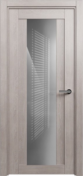 Дверь Status Estetica модель 823 Дуб серый стекло лакобель серый