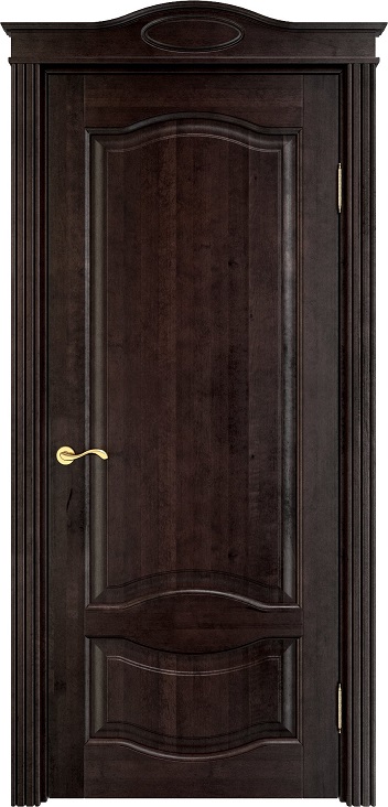 Дверь Массив Ольхи модель Ол33 цвет Венге