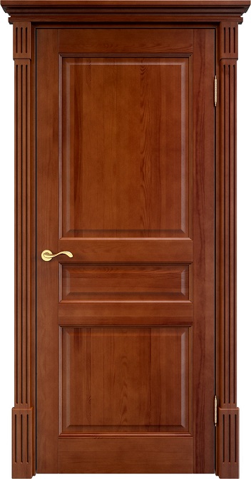 Дверь Массив Сосны модель 5ш цвет Коньяк