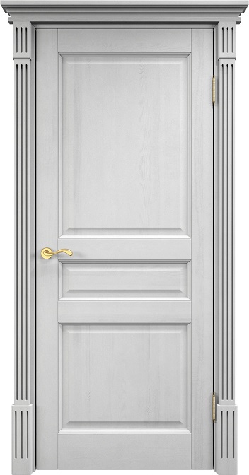 Дверь Массив Сосны модель 5ш цвет Белый воск