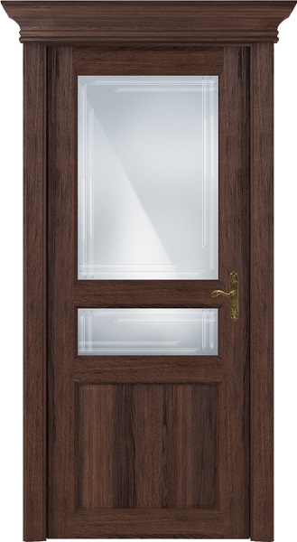 Дверь Status Classic модель 533 Орех стекло Грань