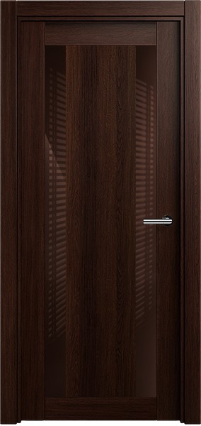 Дверь Status Estetica модель 822 Орех стекло лакобель коричневый