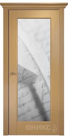 Дверь Оникс модель Техно цвет Анегри триплекс фотопечать Рис.44