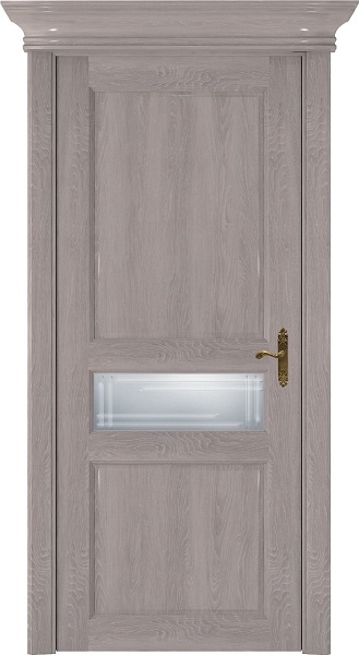 Дверь Status Classic модель 534 Дуб серый стекло Грань