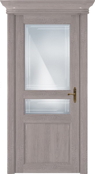 Дверь Status Classic модель 533 Дуб серый стекло Грань