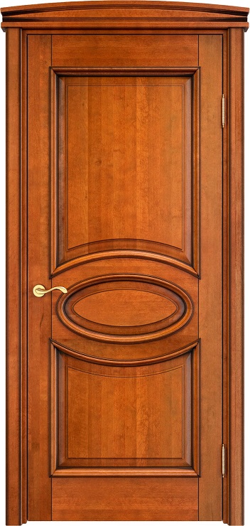 Дверь Массив Ольхи модель Ол26 цвет Медовый+патина орех