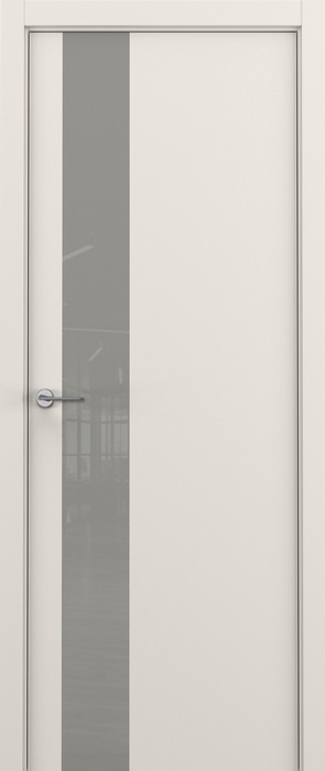 ZaDoor ART-LITE модель A3 эмаль цвет жемчужно-перламутровый стекло matelac silver grey