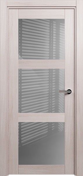 Дверь Status Estetica модель 833 Дуб капучино стекло лакобель серый