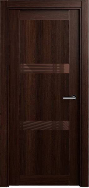 Дверь Status Estetica модель 832 Орех стекло лакобель коричневый
