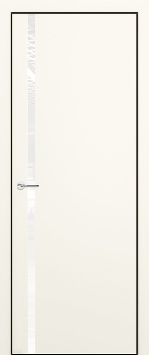 ZaDoor Квалитет модель K1 Alu Black цвет матовый молочный стекло лакобель белый