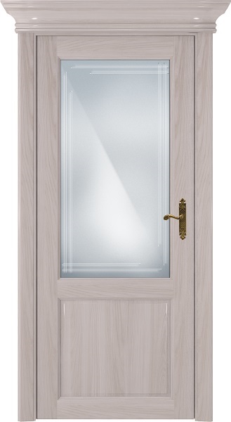 Дверь Status Classic модель 521 Ясень стекло Грань