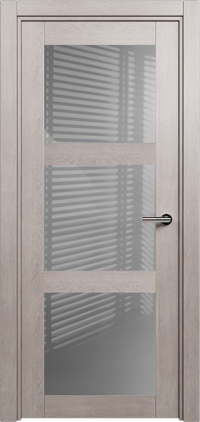 Дверь Status Estetica модель 833 Дуб серый стекло лакобель серый