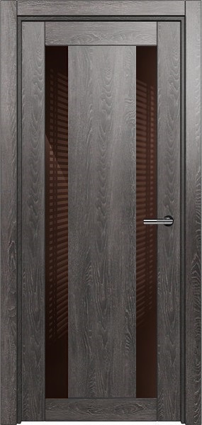 Дверь Status Estetica модель 822 Дуб патина стекло лакобель коричневый