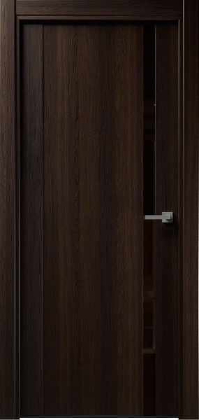 Дверь Status Futura модель 321 Орех стекло лакобель коричневый