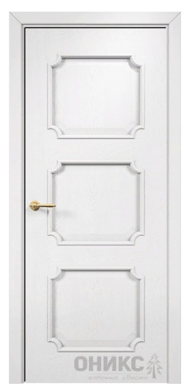 Дверь Оникс модель Валенсия цвет Эмаль белая с росписью
