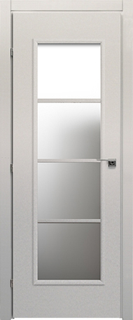Дверь Краснодеревщик модель 50.40 Белый стекло Матовое