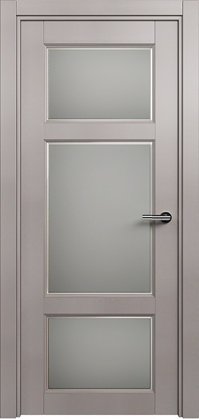 Дверь Status Classic модель 542 Дуб серый стекло Фацет