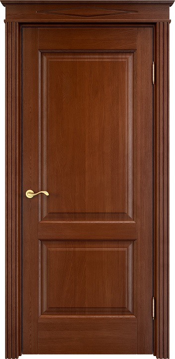 Дверь Массив Дуба модель Д13 цвет Коньяк