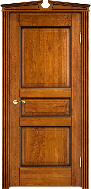 Дверь Массив Дуба модель Д5 цвет Медовый+патина орех