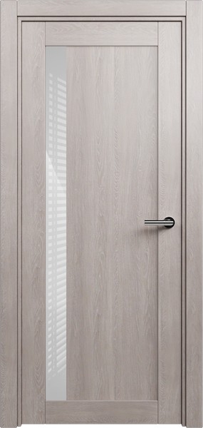 Дверь Status Estetica модель 821 Дуб серый стекло лакобель белый