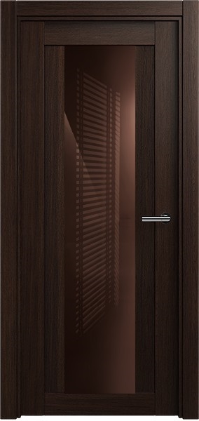 Дверь Status Estetica модель 823 Орех стекло лакобель коричневый