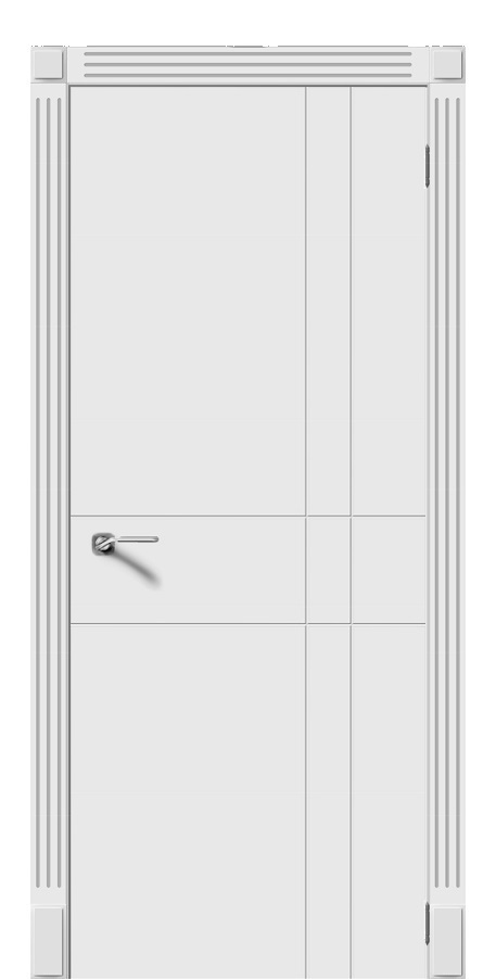 Дверь Верда модель Геометрия эмаль Белая
