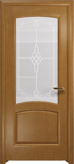 Дверь DioDoor Ровере анегри стекло белое пескоструйное Корено