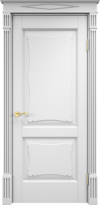 Дверь Массив Ольхи модель Ол6.2 цвет Эмаль белая