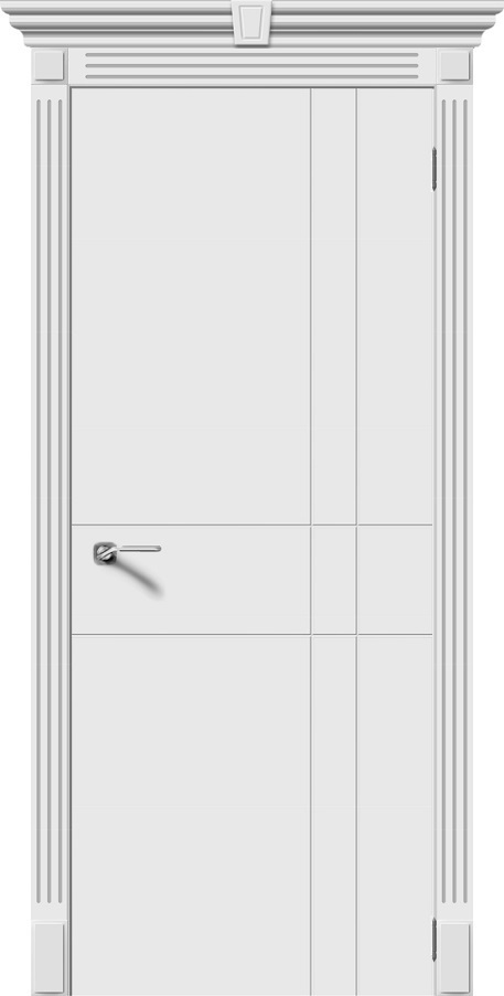 Дверь Верда модель Геометрия эмаль Белая