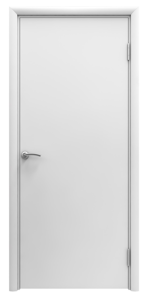 Aquadoor Дверь гладкая белая пластиковая