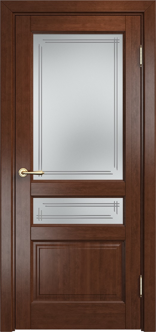 Дверь Мадера Микс модель Ол85 цвет Бренди стекло 4