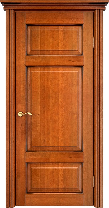 Дверь Массив Ольхи модель Ол55 цвет Медовый+патина орех