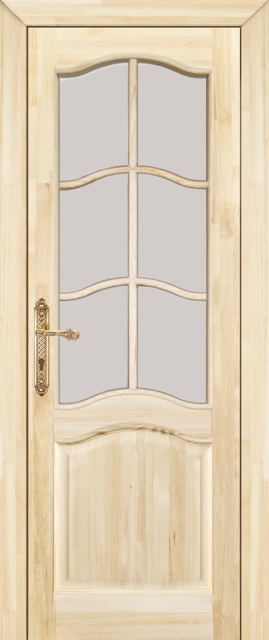 Дверь Массив Сосны модель 7 без отделки под стекло