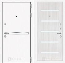 LABIRINT Входная металлическая дверь Лайн Вайт панель №1 цвет сандал белый