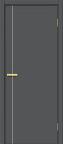Дверь Браво модель Браво-0.10.П цвет Тёмный шёлк молдинг золото