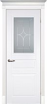 Дверь Текона Смальта-Белла 01 RAL 9003 стекло