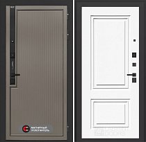 LABIRINT Входная металлическая дверь Лаб-1 Про панель №26 цвет эмаль белая