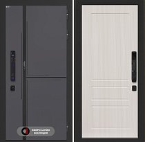 LABIRINT Входная металлическая дверь Лаб-3 Смарт панель №3 цвет сандал белый